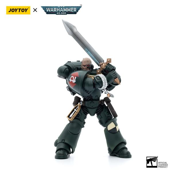 Warhammer 40k Actionfigur 1/18 Black Templars Sword Brethren Brother Lombast 12 cm